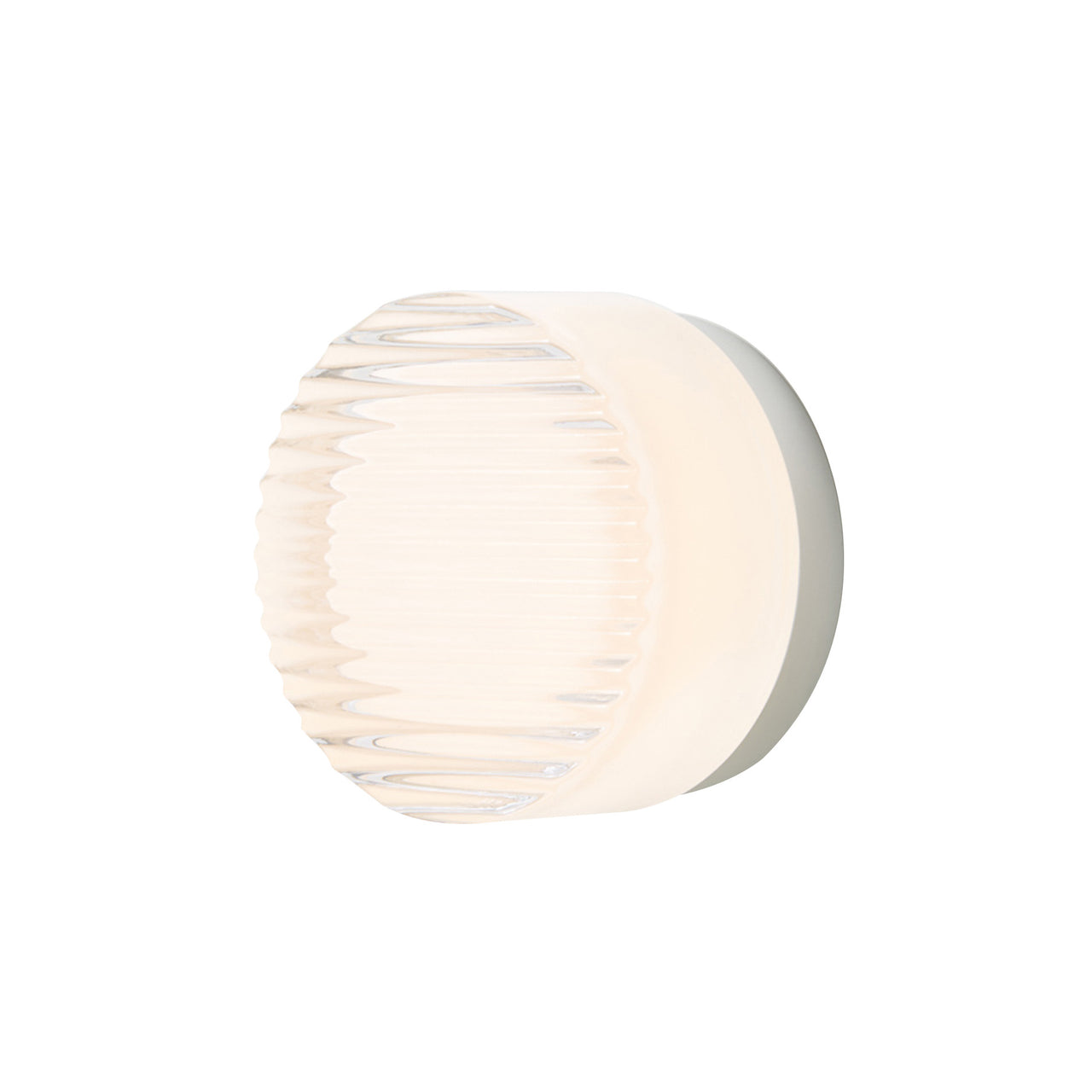 Crisp Sconce: White Interior + Natural Anodized