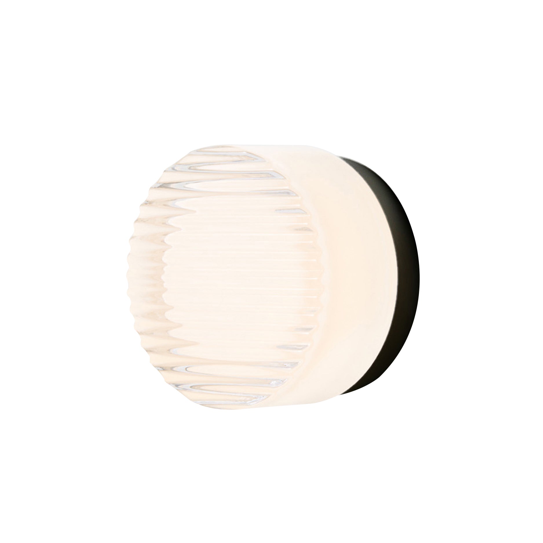 Crisp Sconce: White Interior + Black Anodized