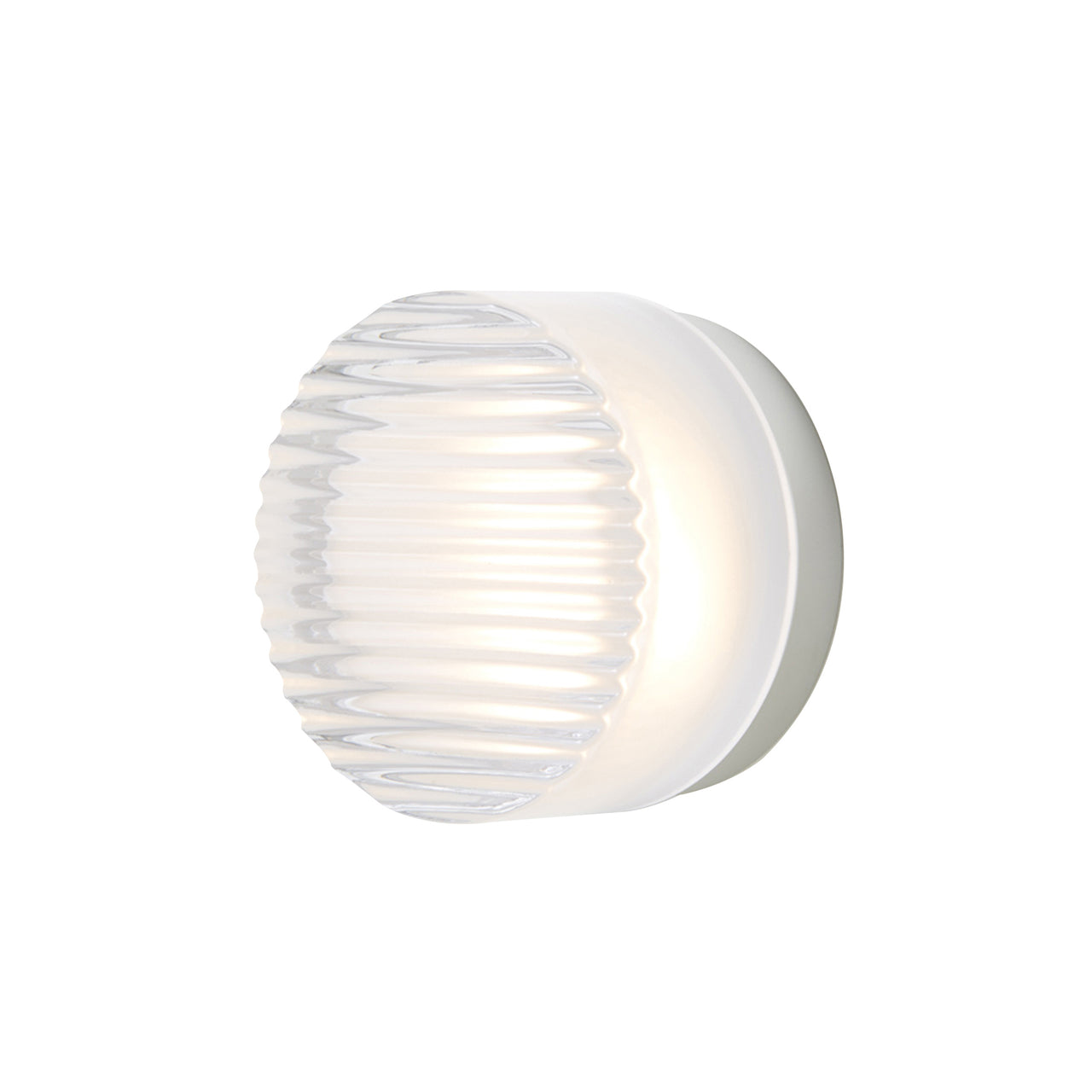 Crisp IP65 Sconce: Frosted Interior + Natural Anodized