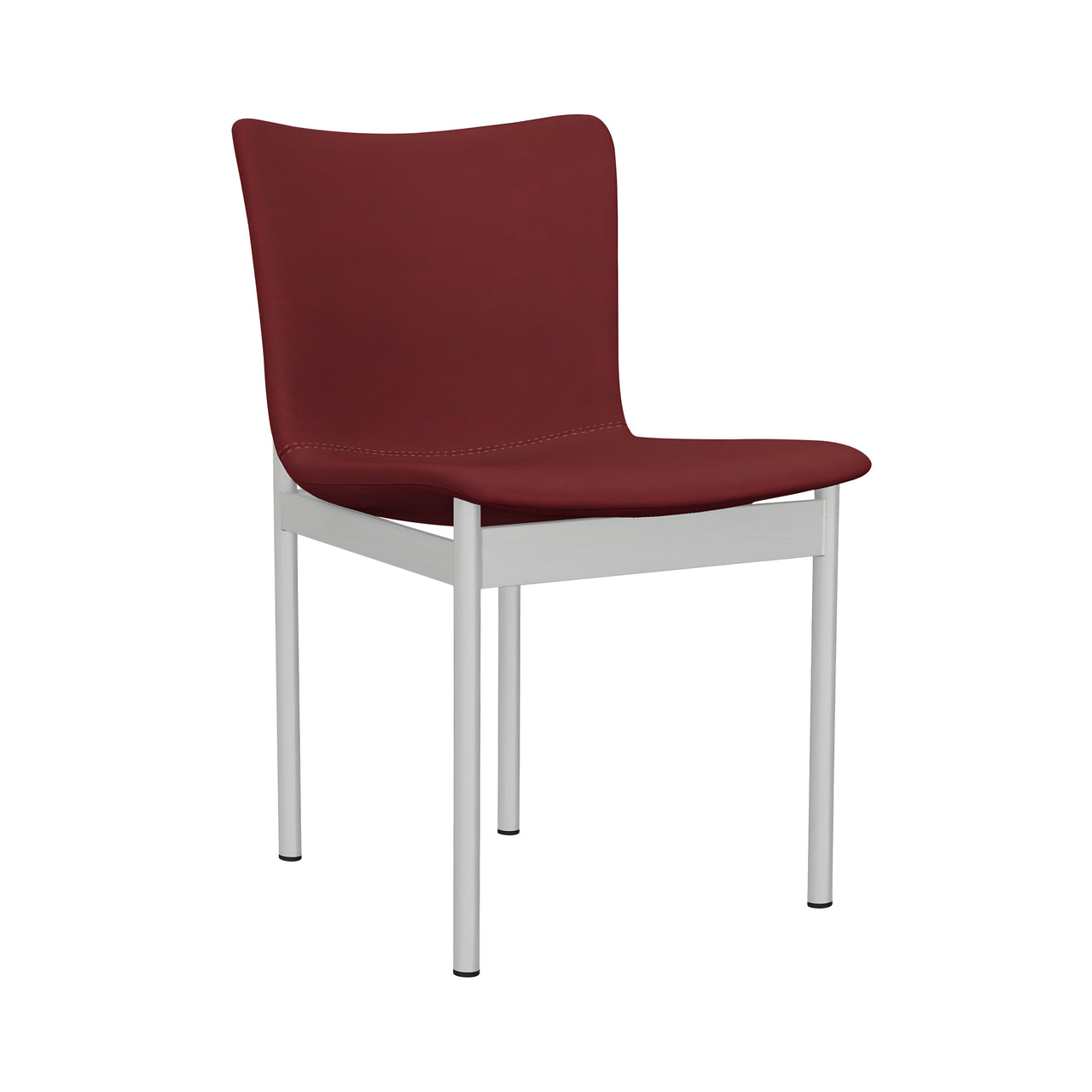 Cadre Dining Chair: Brushed Aluminum