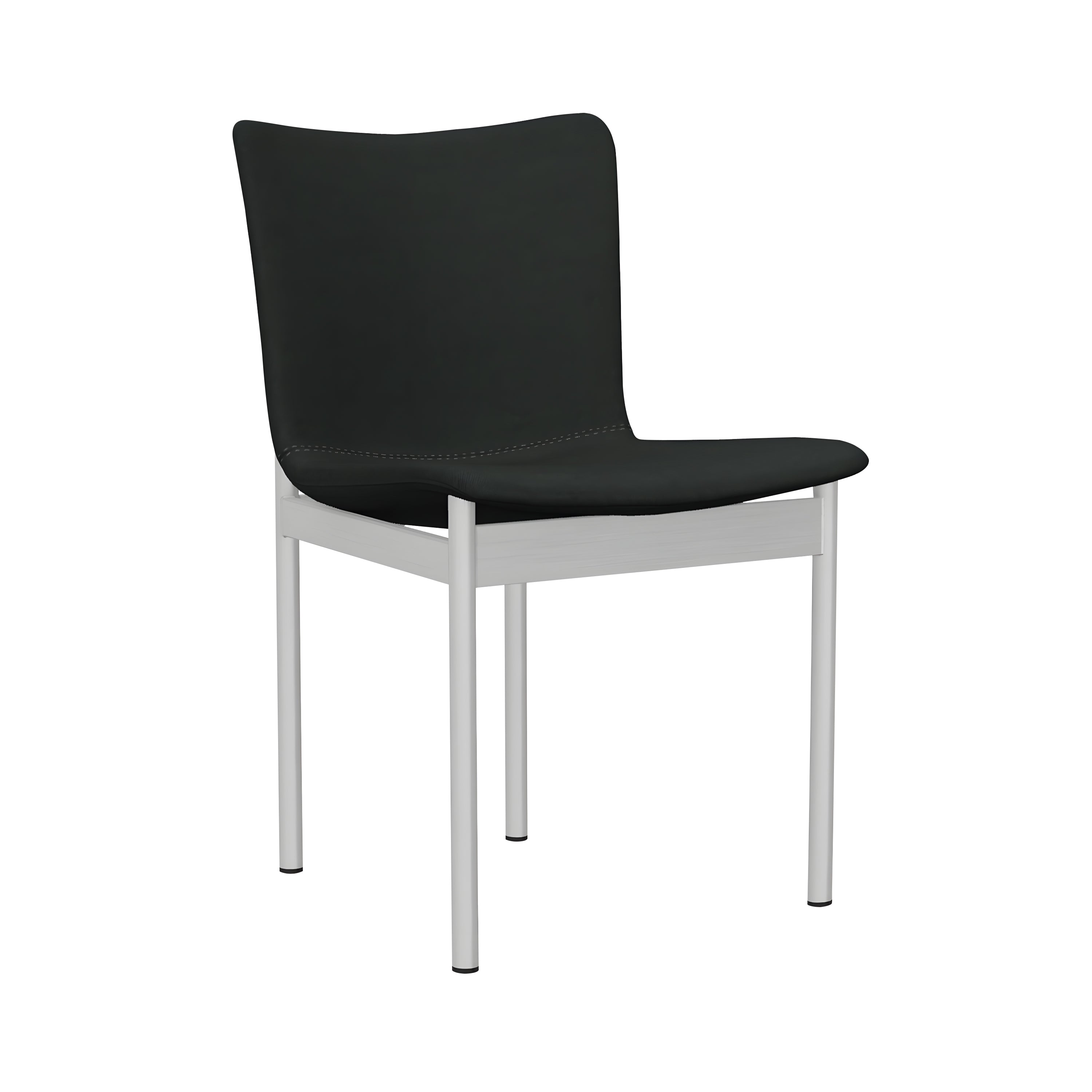 Cadre Dining Chair: Brushed Aluminum