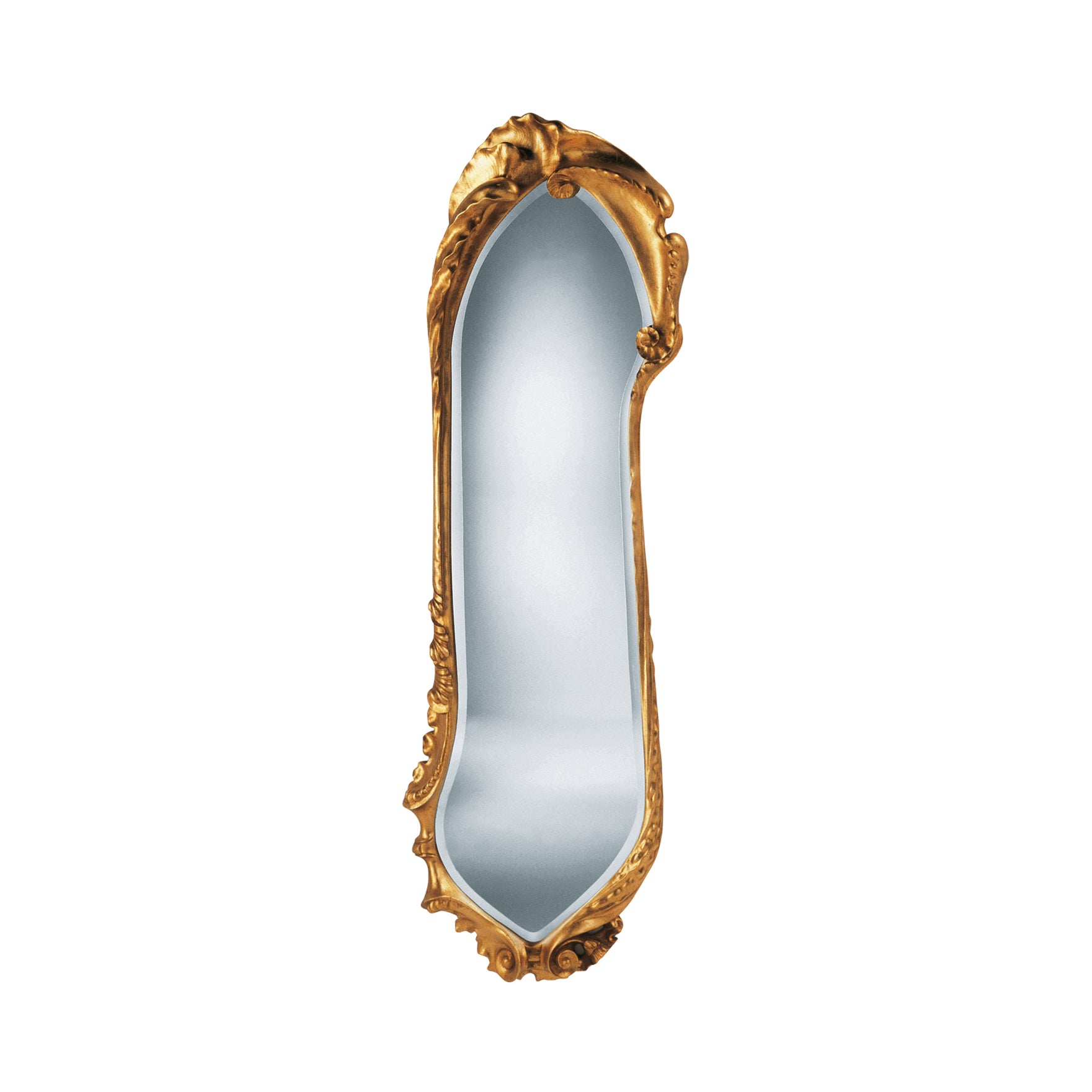 Calvet Mirror: Brass