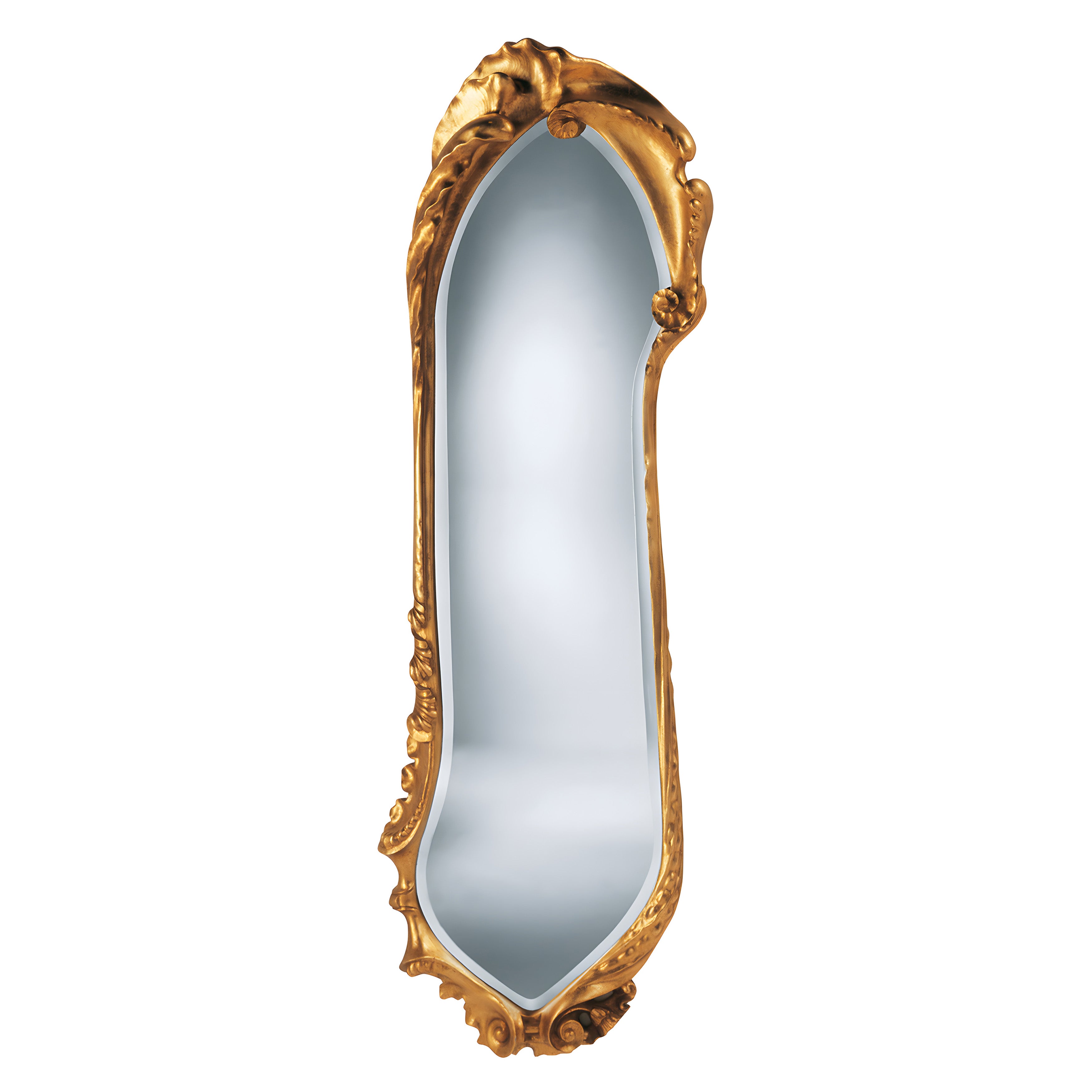 Calvet Mirror: Brass