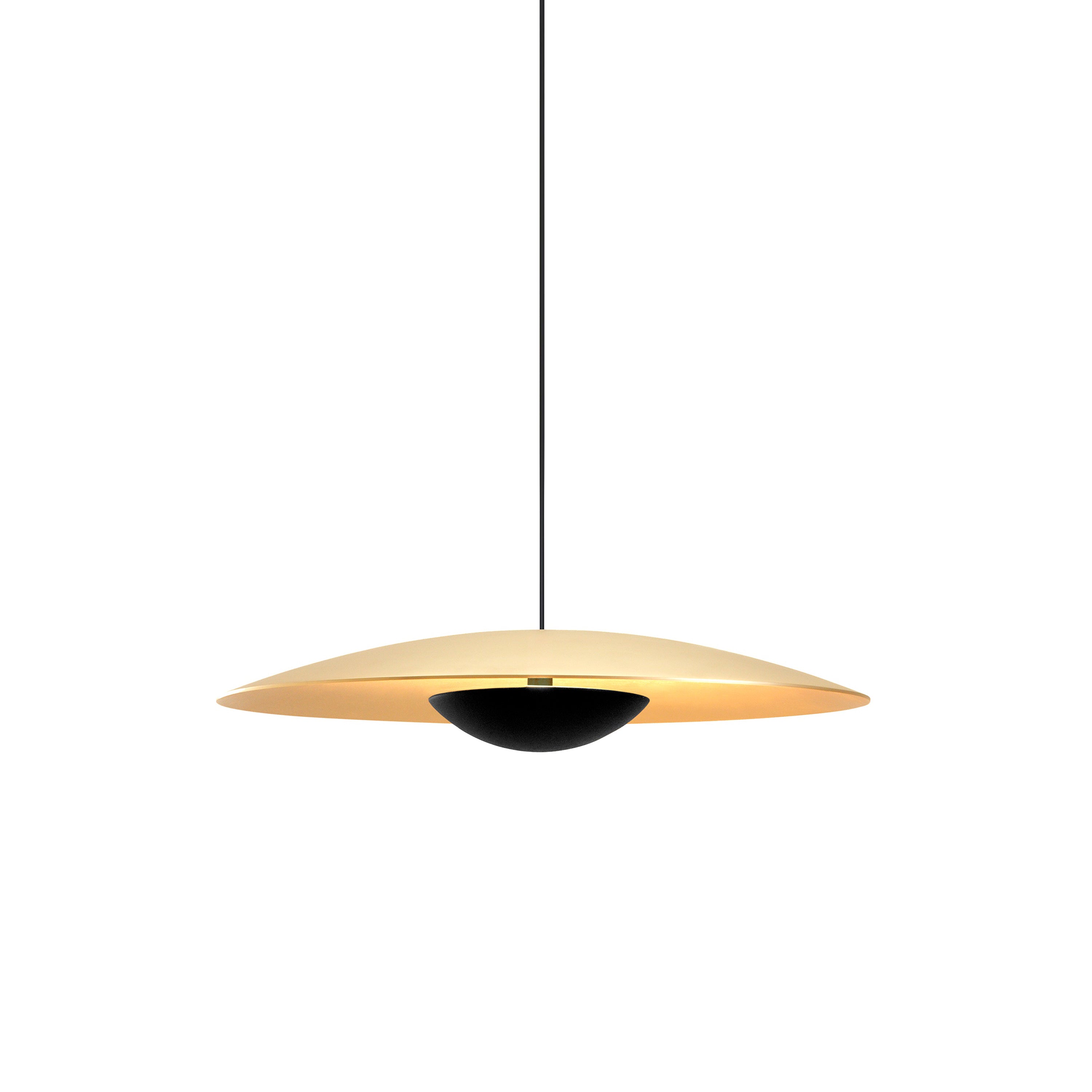 Ginger Suspension Light: Brushed Brass