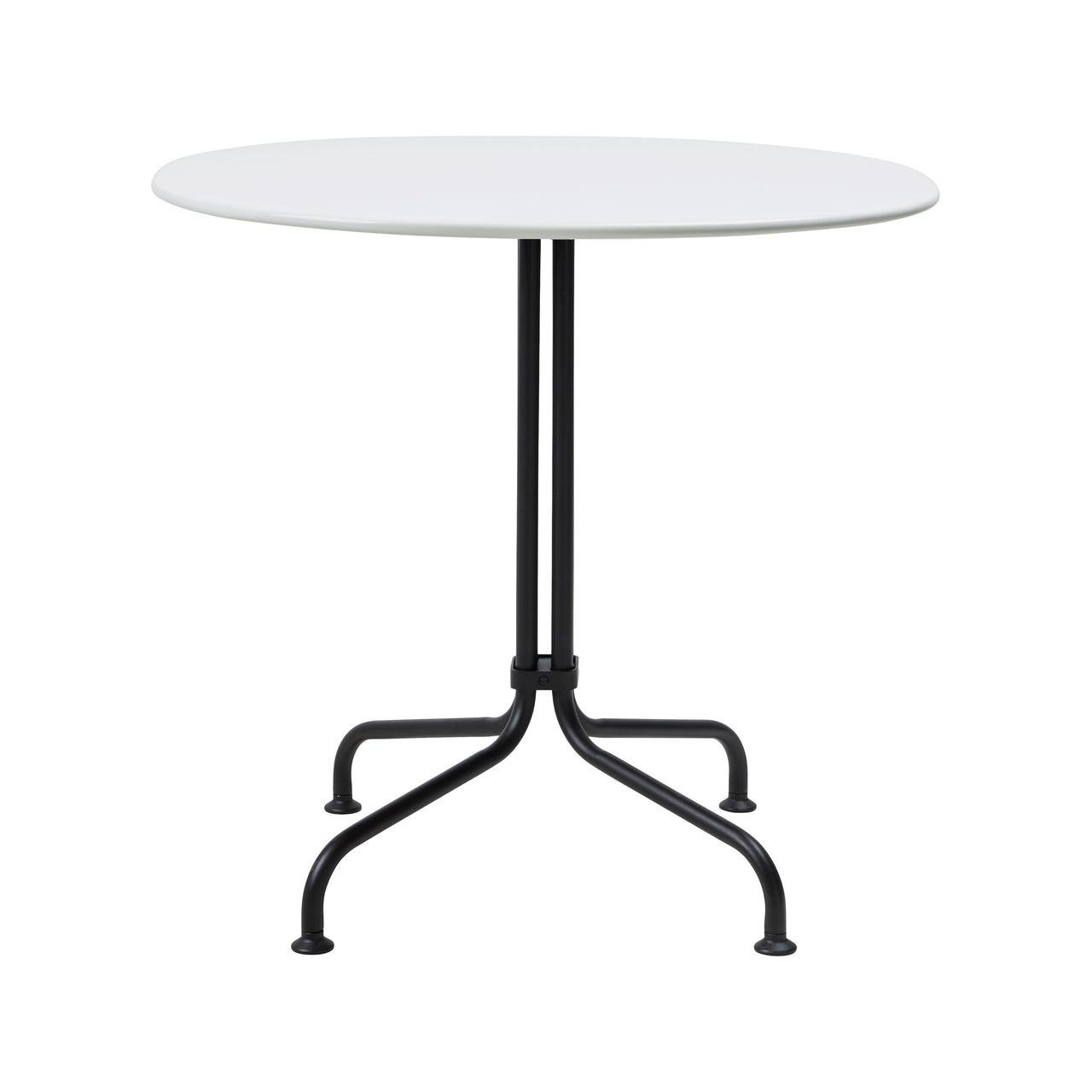 Carmel Bistro Dining Table: Outdoor + Clam White