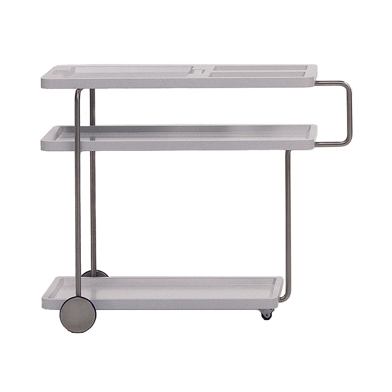 Happy Hour Trolleys: Service Bar + With Lower Tray + White