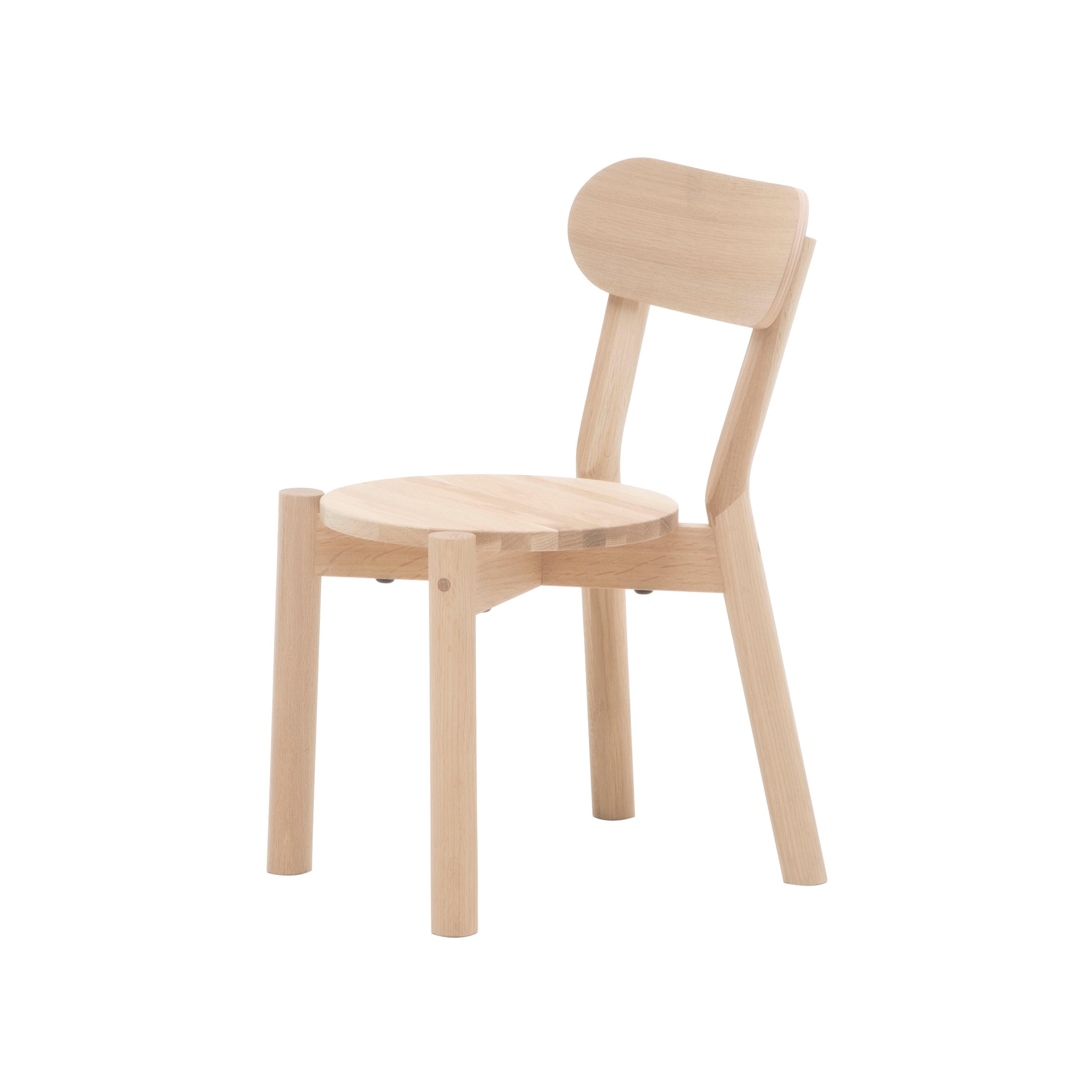 Castor Kids Chair: Pure Oak