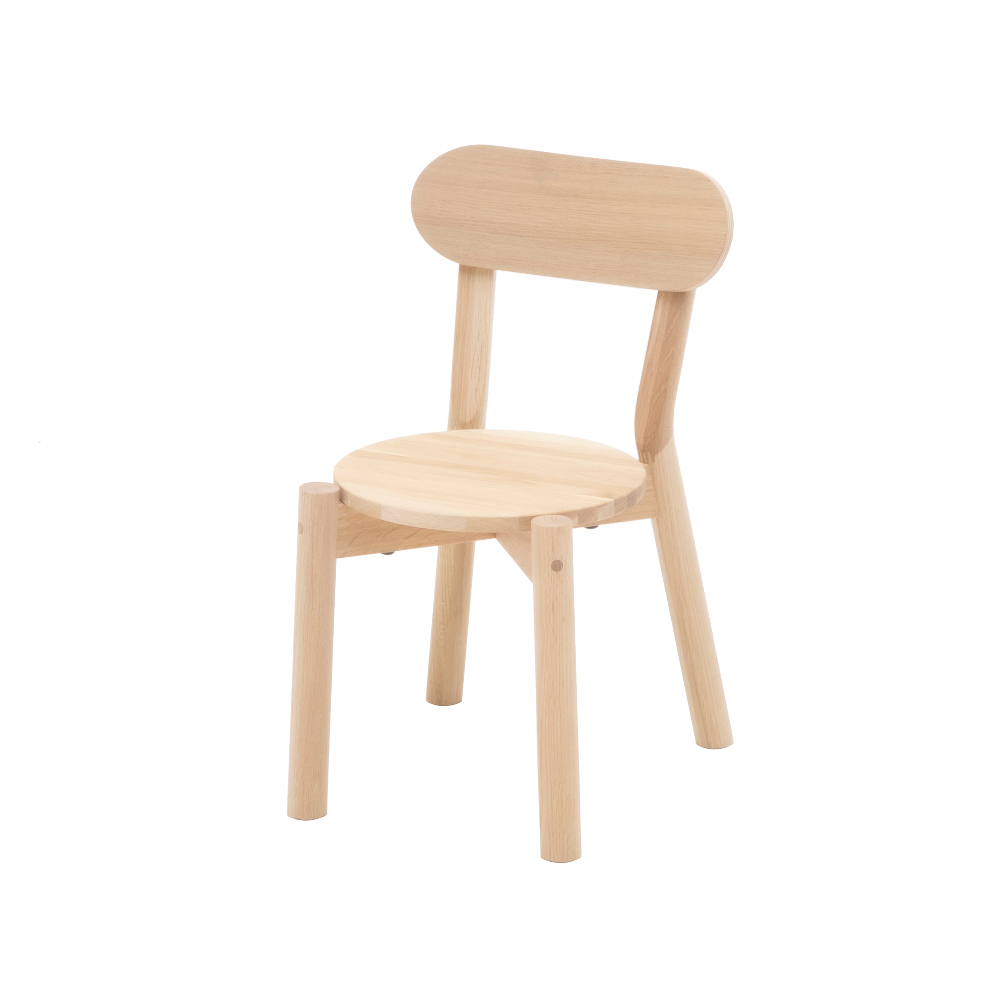 Castor Kids Chair: Pure Oak