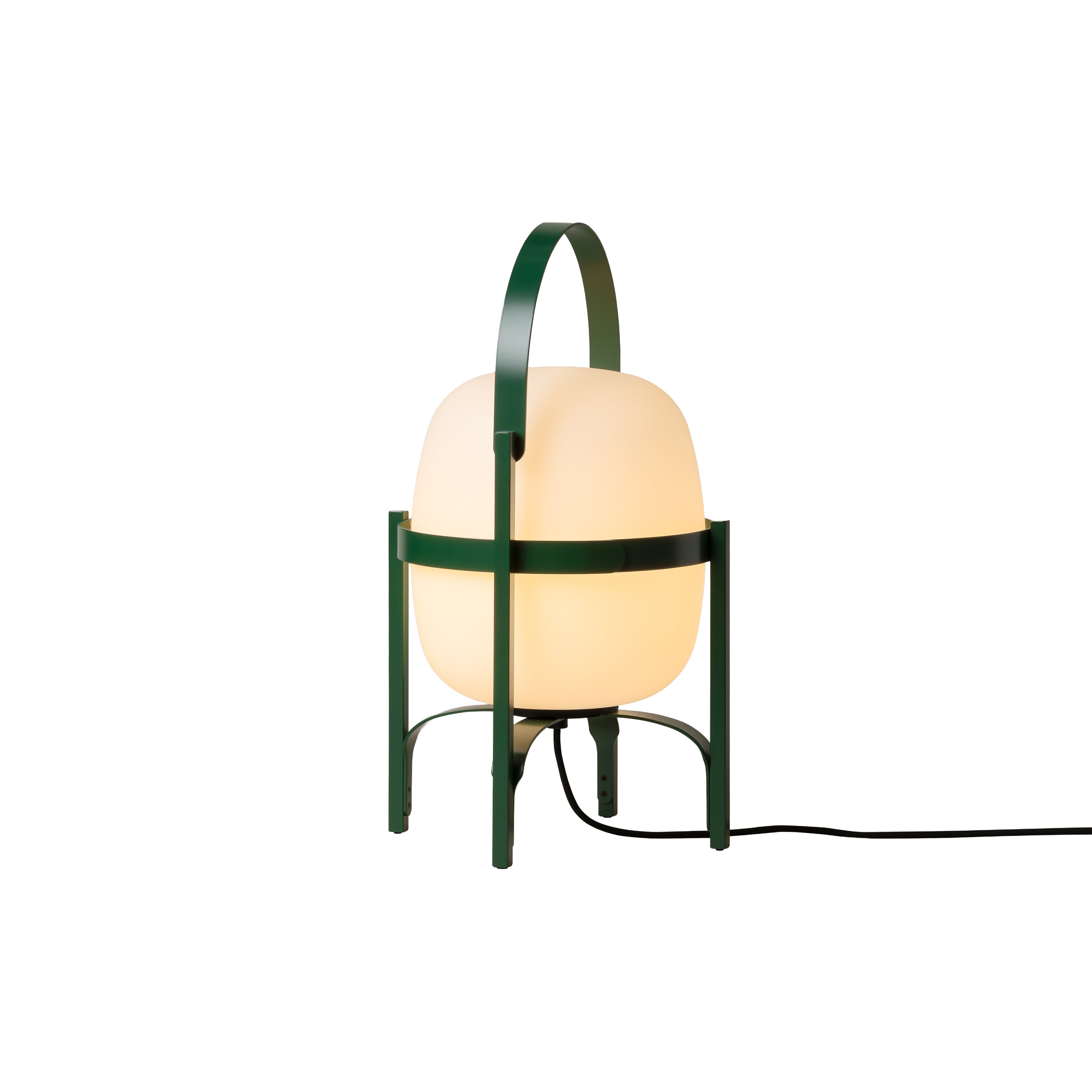Cesta Exterior Table Lamp: Green