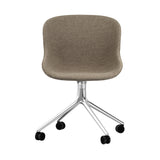 Hyg Chair Swivel 4W: Full Upholstered + Aluminum