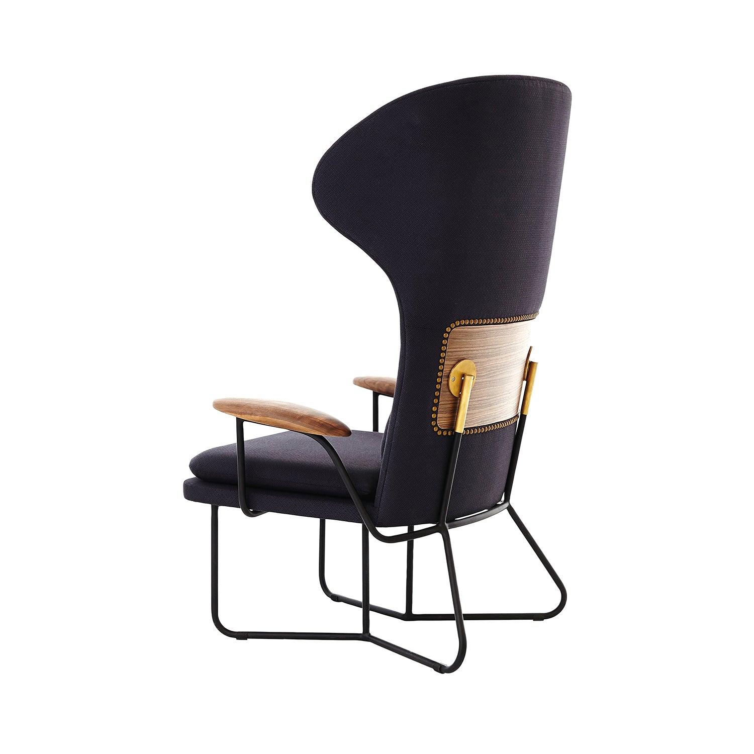 Chillax Highback Lounge Chair: Natural Oak