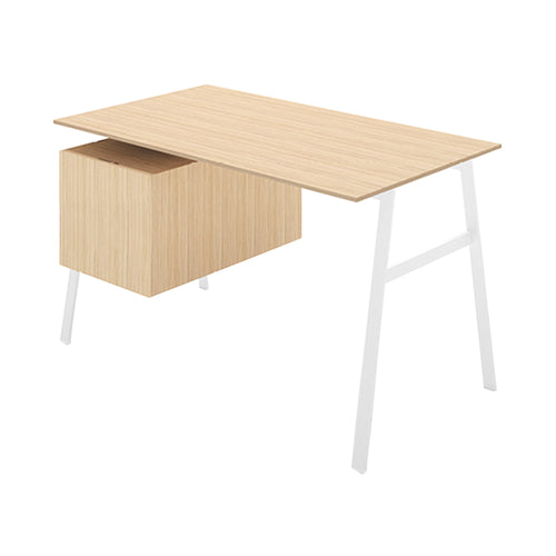Homework 1 Desk: File Drawer Left + White + White Oak + White Oak