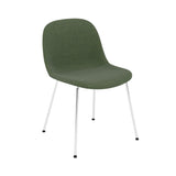 Fiber Side Chair: Tube Base + Recycled Shell + Upholstered + Chrome