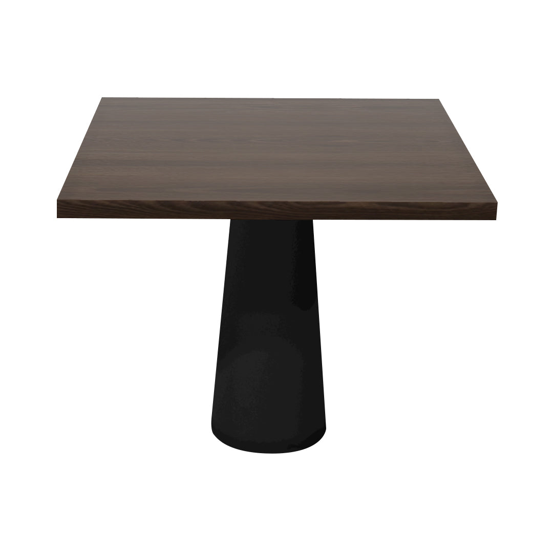 
Container Square Table: Large + Cable Feed + Cinnamon Stained + Black