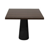 
Container Square Table: Large + Cable Feed + Cinnamon Stained + Black