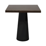 Container Square Table: Small + Cinnamon Stained + Black