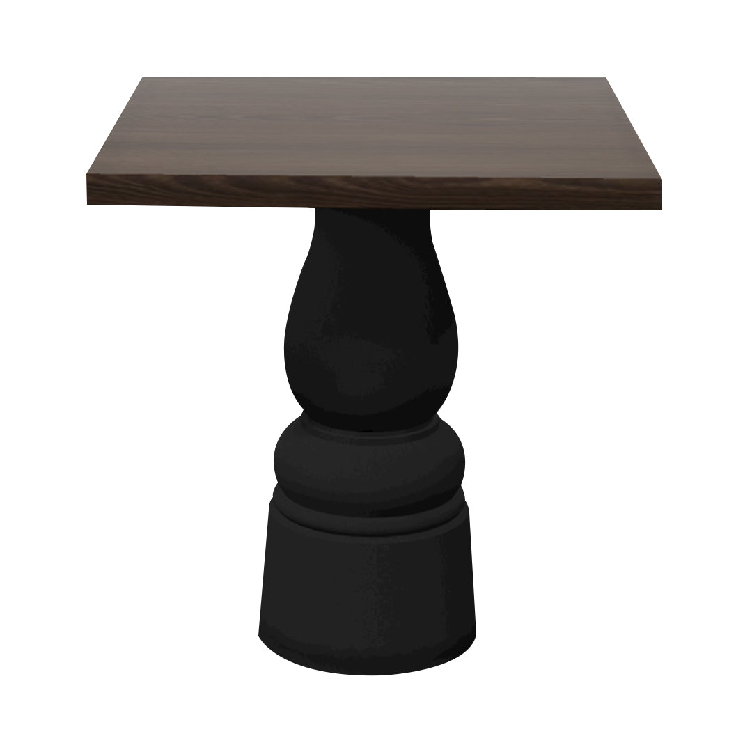 Container Square Table: Small + New Antiques + Cinnamon Stained + Black