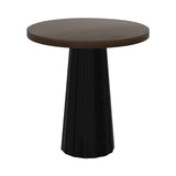 Container Round Table: Extra Small + Bodhi Cover + Cinnamon Stained + Black