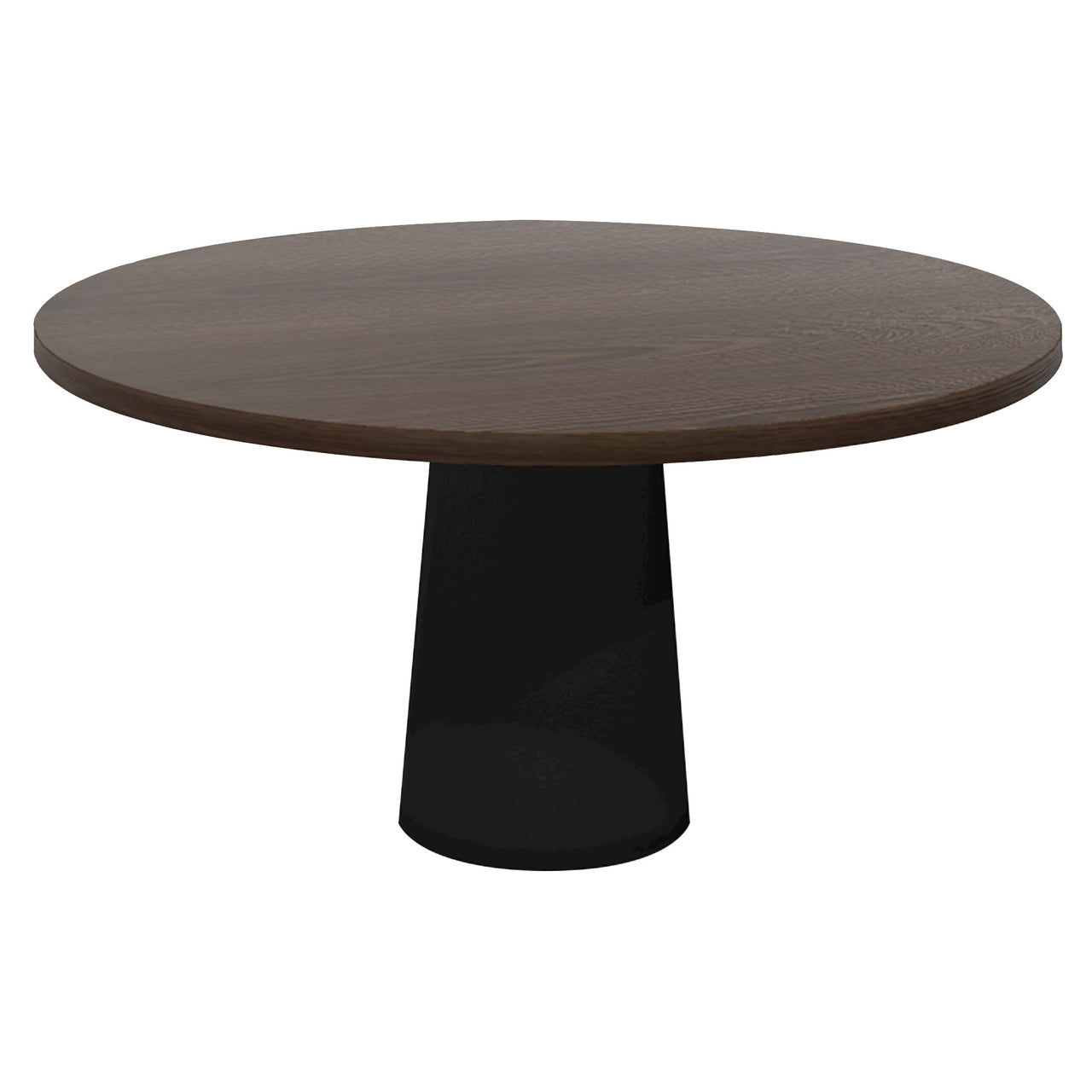 Container Round Table: Large + Cable Feed + Cinnamon Stained + Black