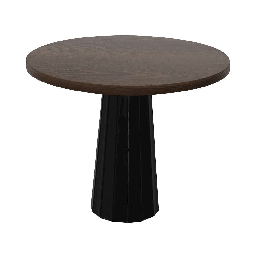 Container Round Table: Small + Bodhi Cover + Cinnamon Stained + Black