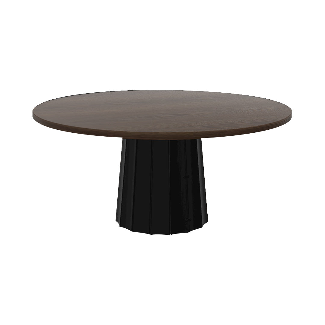 Container Round Table: Extra Large + Bodhi Cover + Cinnamon Stained + Black