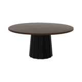 Container Round Table: Extra Large + Bodhi Cover + Cinnamon Stained + Black