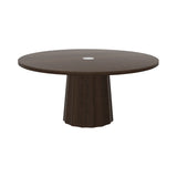 Container Round Table: Extra Large + Bodhi Cover + Cinnamon Stained with Hole + Cinnamon