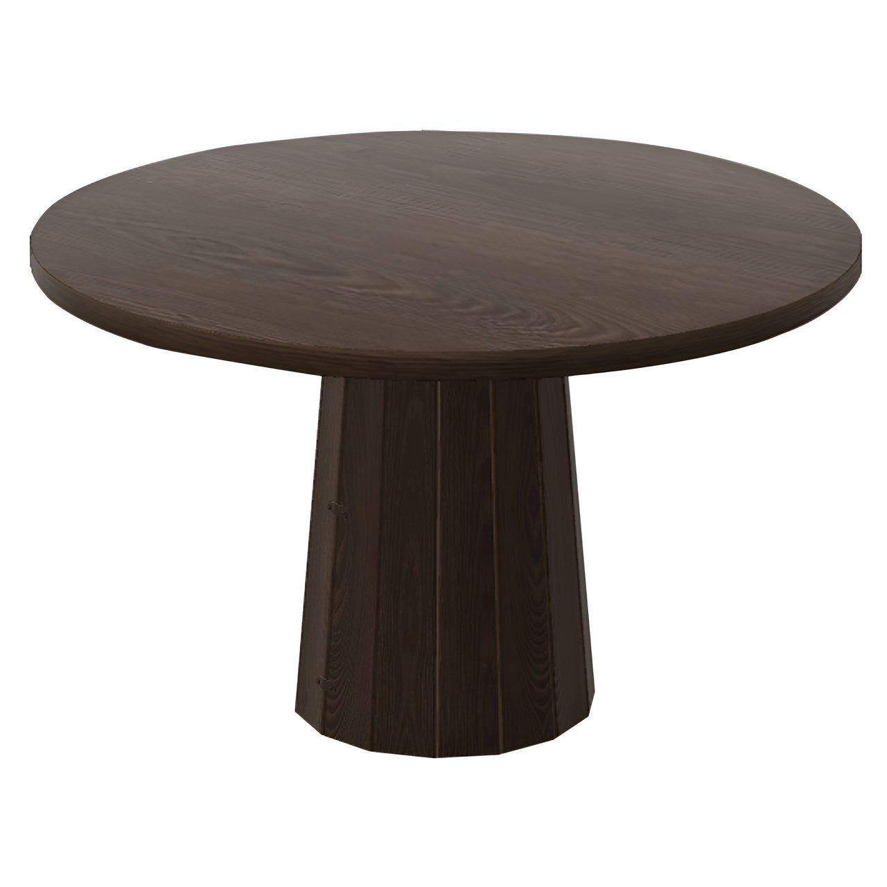 Container Round Table: Medium + Bodhi Cover + Cinnamon Stained + Cinnamon