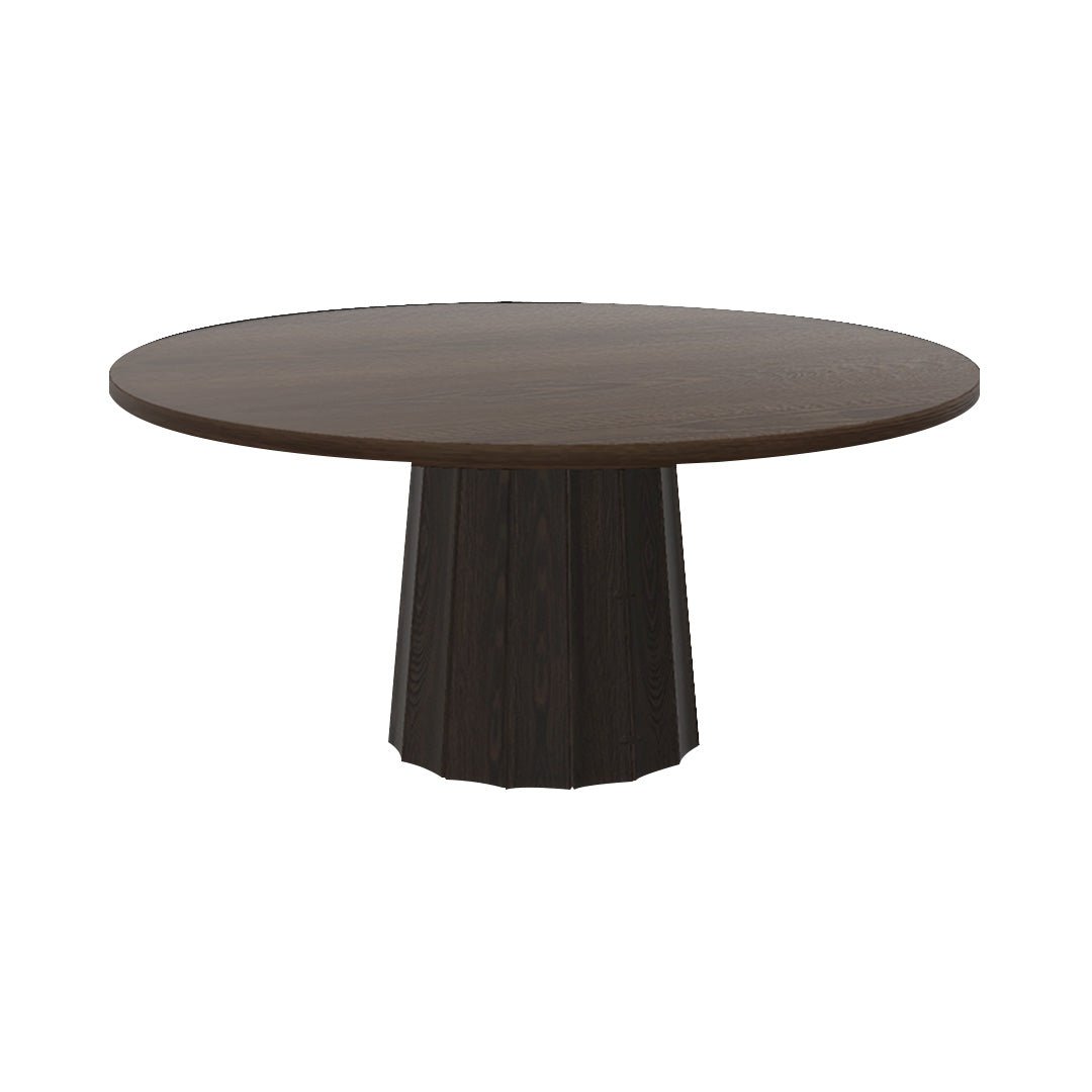 Container Round Table: Extra Large + Bodhi Cover + Cinnamon +Grey stained