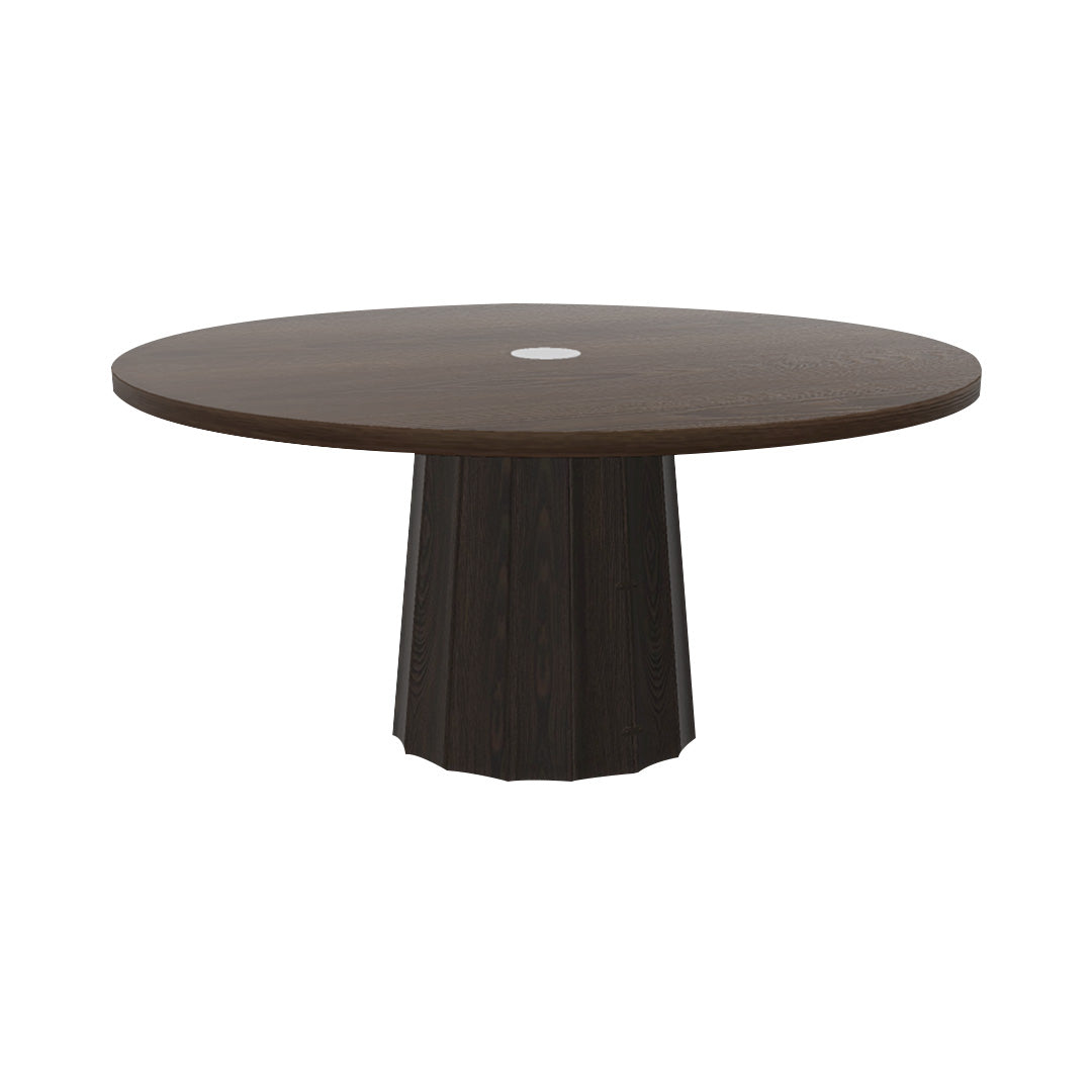 Container Round Table: Extra Large + Bodhi Cover + Cinnamon Stained + Grey