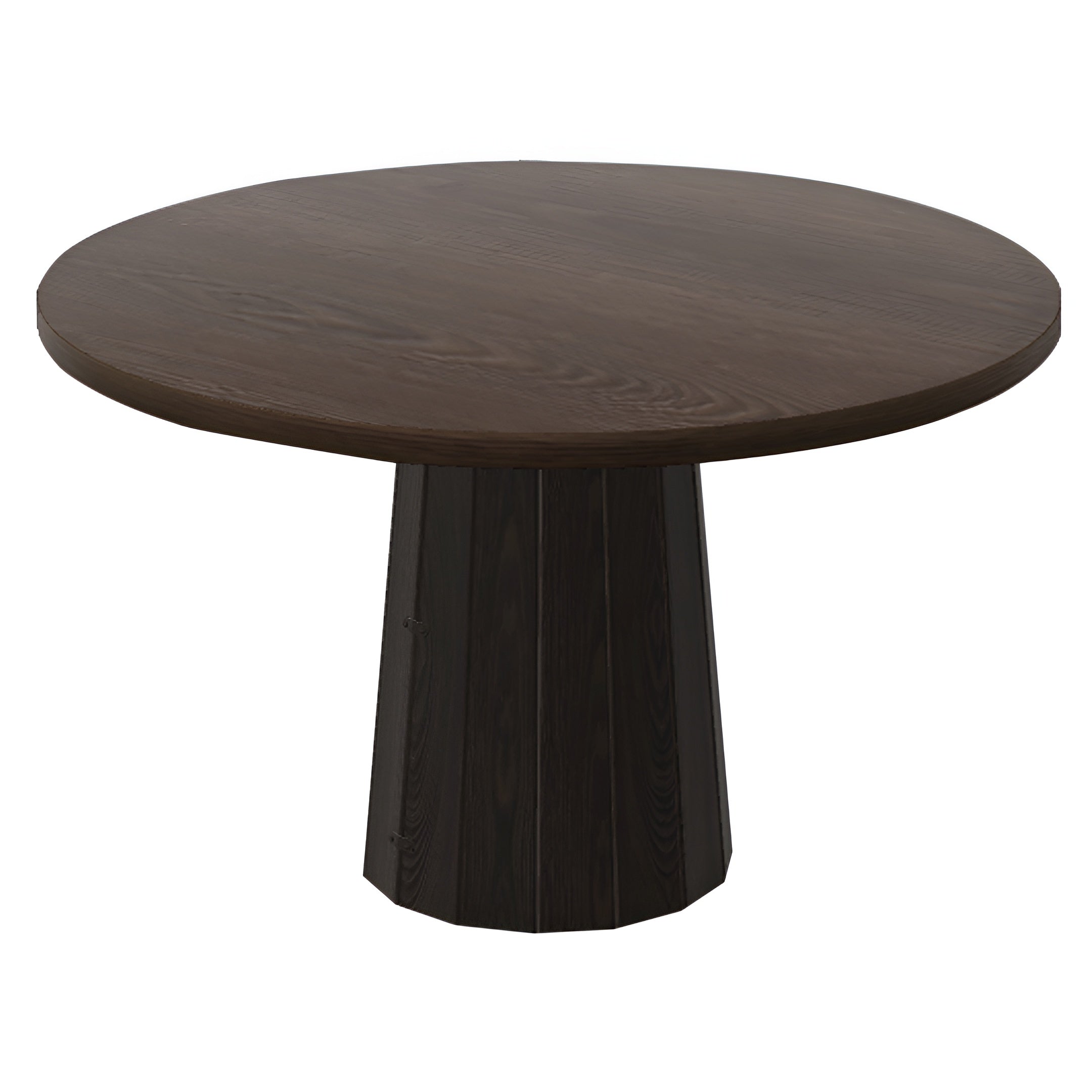 Container Round Table: Medium + Bodhi Cover + Cinnamon Stained + Grey