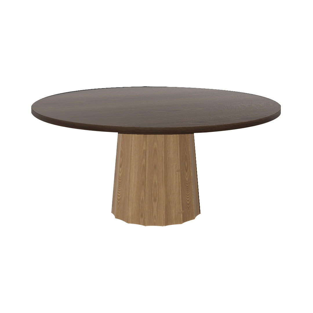 Container Round Table: Extra Large + Bodhi Cover + Cinnamon Stained + Natural Oil