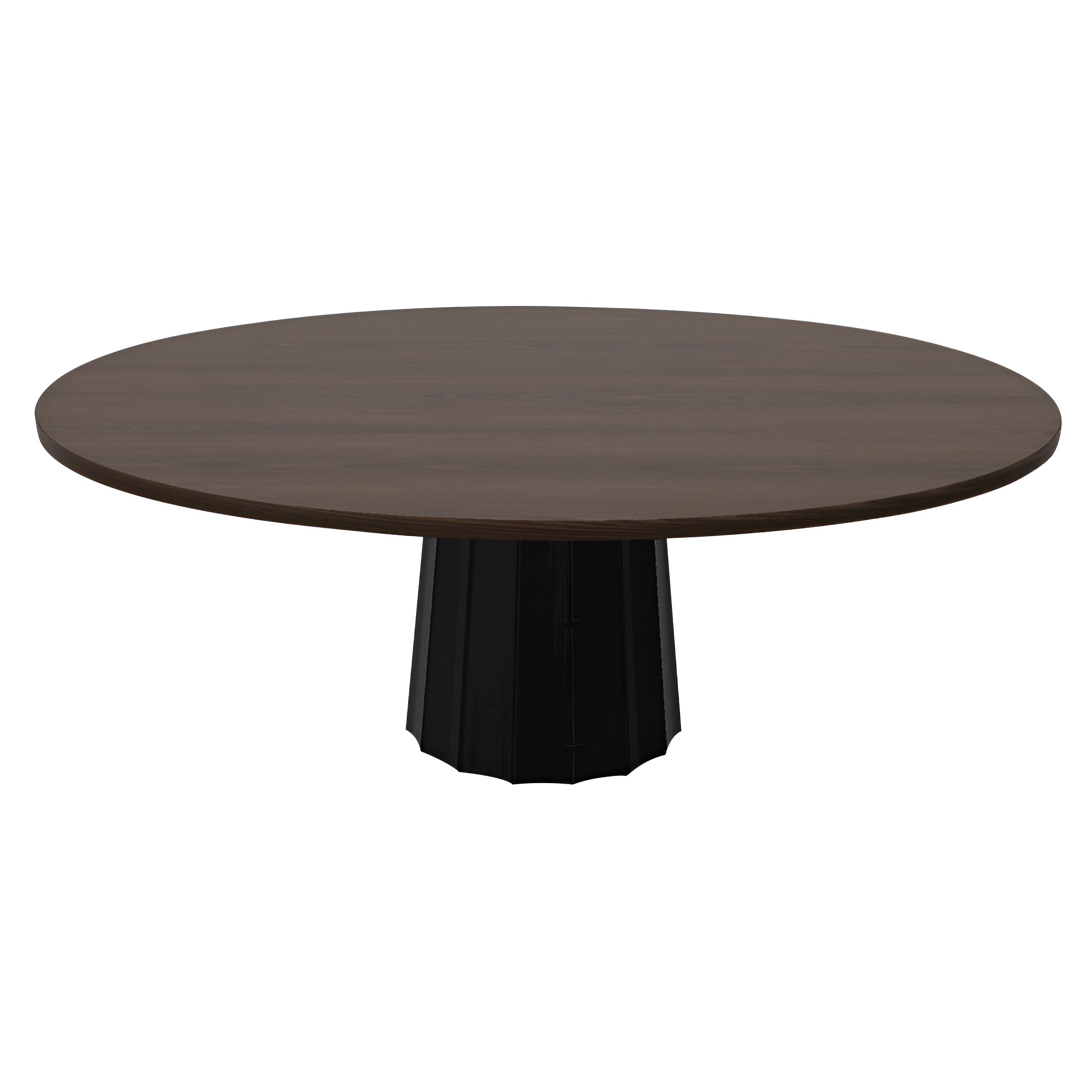 Container Oval Table: Small + Bodhi Cover + Cinnamon Stained + Black