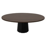 Container Oval Table: Small + Bodhi Cover + Cinnamon Stained + Black