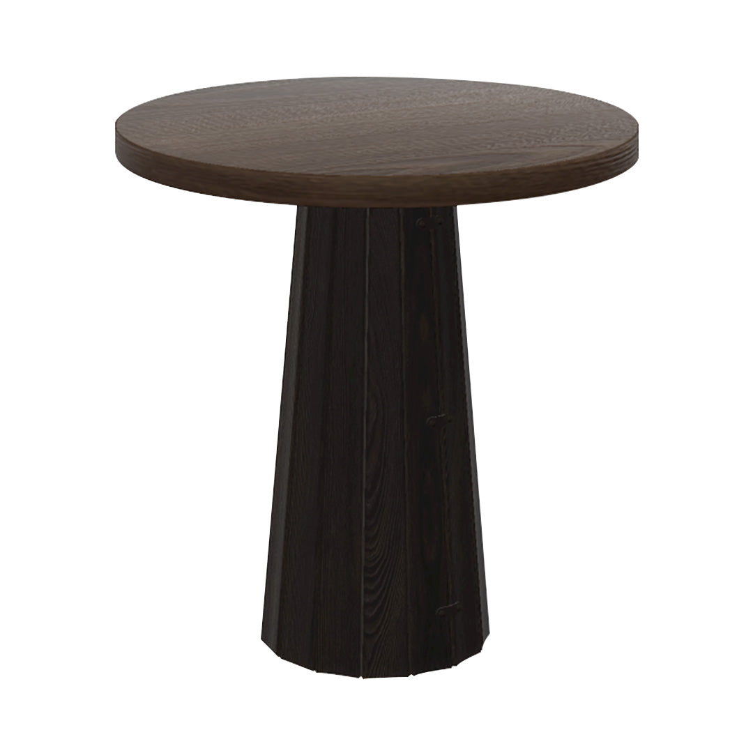 Container Round Table: Extra Small + Bodhi Cover + Cinnamon Stained + Wenge