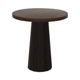 Container Round Table: Extra Small + Bodhi Cover + Cinnamon Stained + Wenge