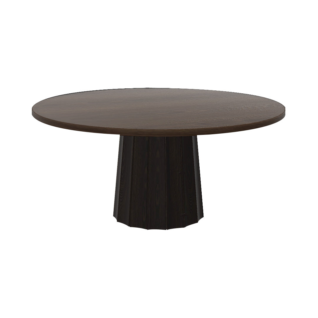 Container Round Table: Extra Large + Bodhi Cover + Cinnamon Stained + Wenge