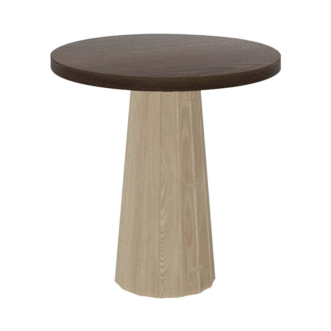 Container Round Table: Extra Small + Bodhi Cover + Cinnamon Stained + White wash