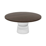 Container Round Table: XXL + New Antiques + Cinnamon Stained + White