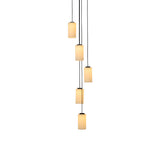 Cirio Cascada Pendant Lamp: 5 + White Opal Glass