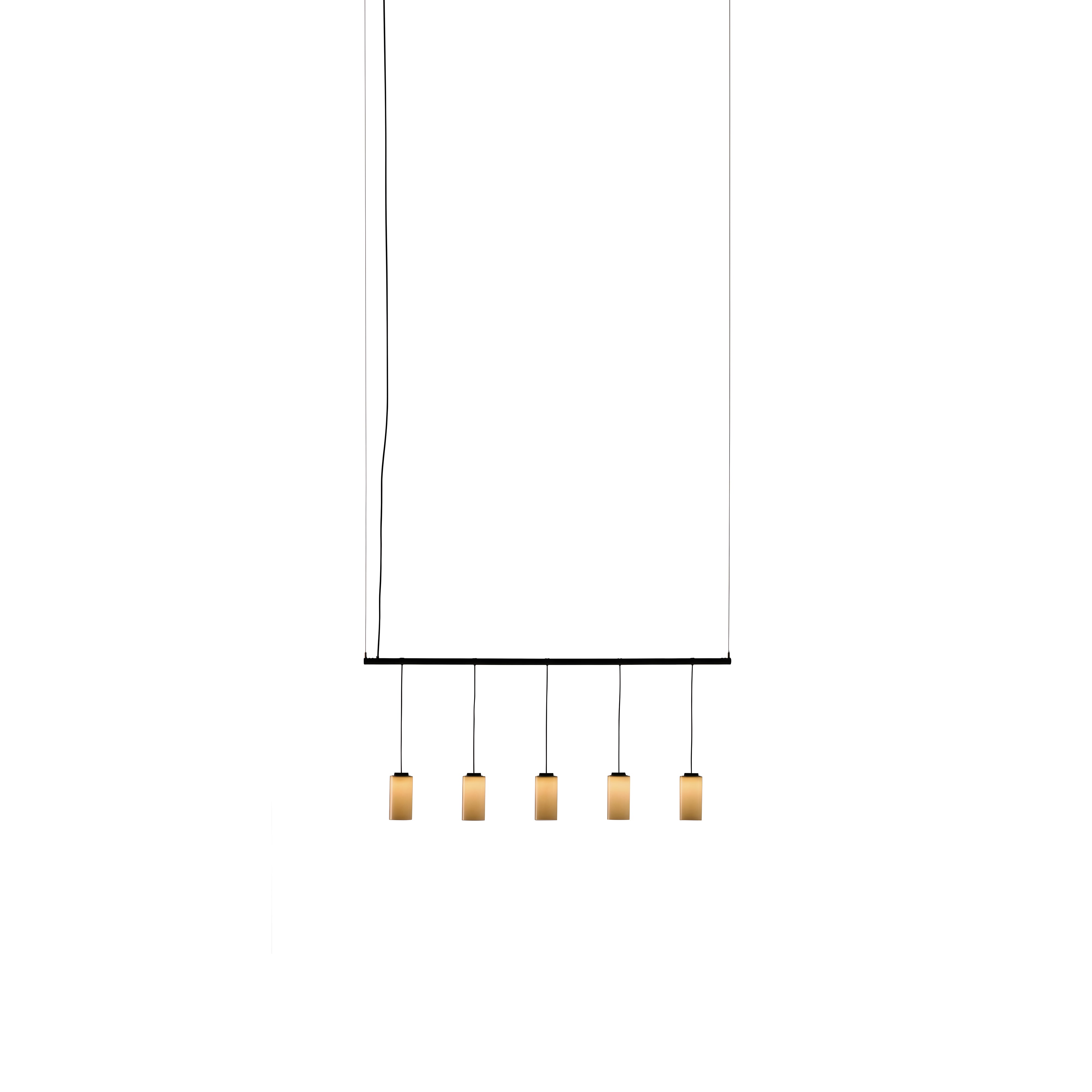 Cirio Lineal Pendant Lamp: 1 + White Porcelain