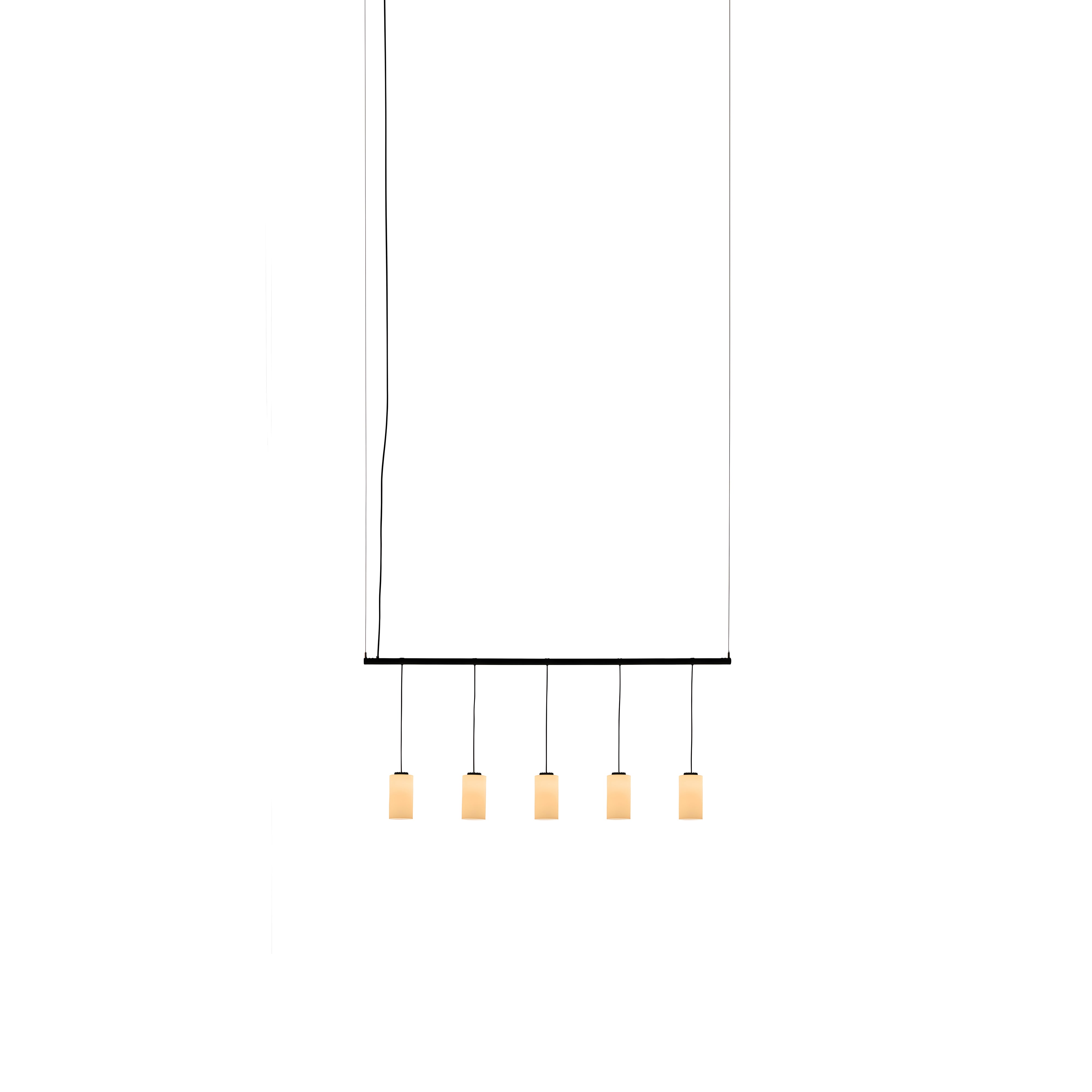 Cirio Lineal Pendant Lamp: 1 + White Opal Glass