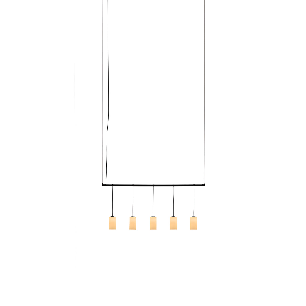 Cirio Lineal Pendant Lamp: 1 + White Opal Glass