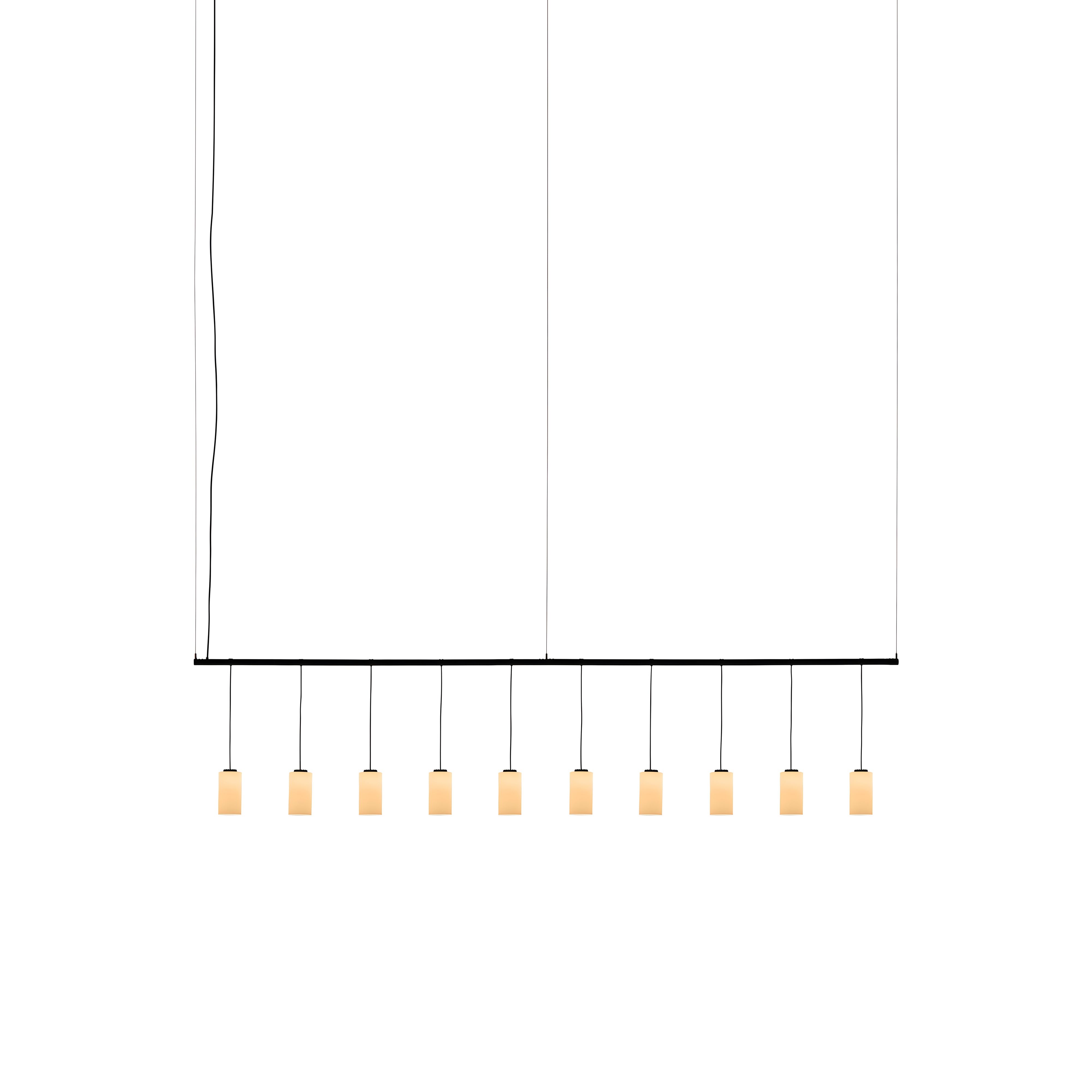 Cirio Lineal Pendant Lamp: 2 + White Opal Glass