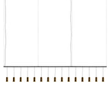 Cirio Lineal Pendant Lamp: 3 + Polished Brass