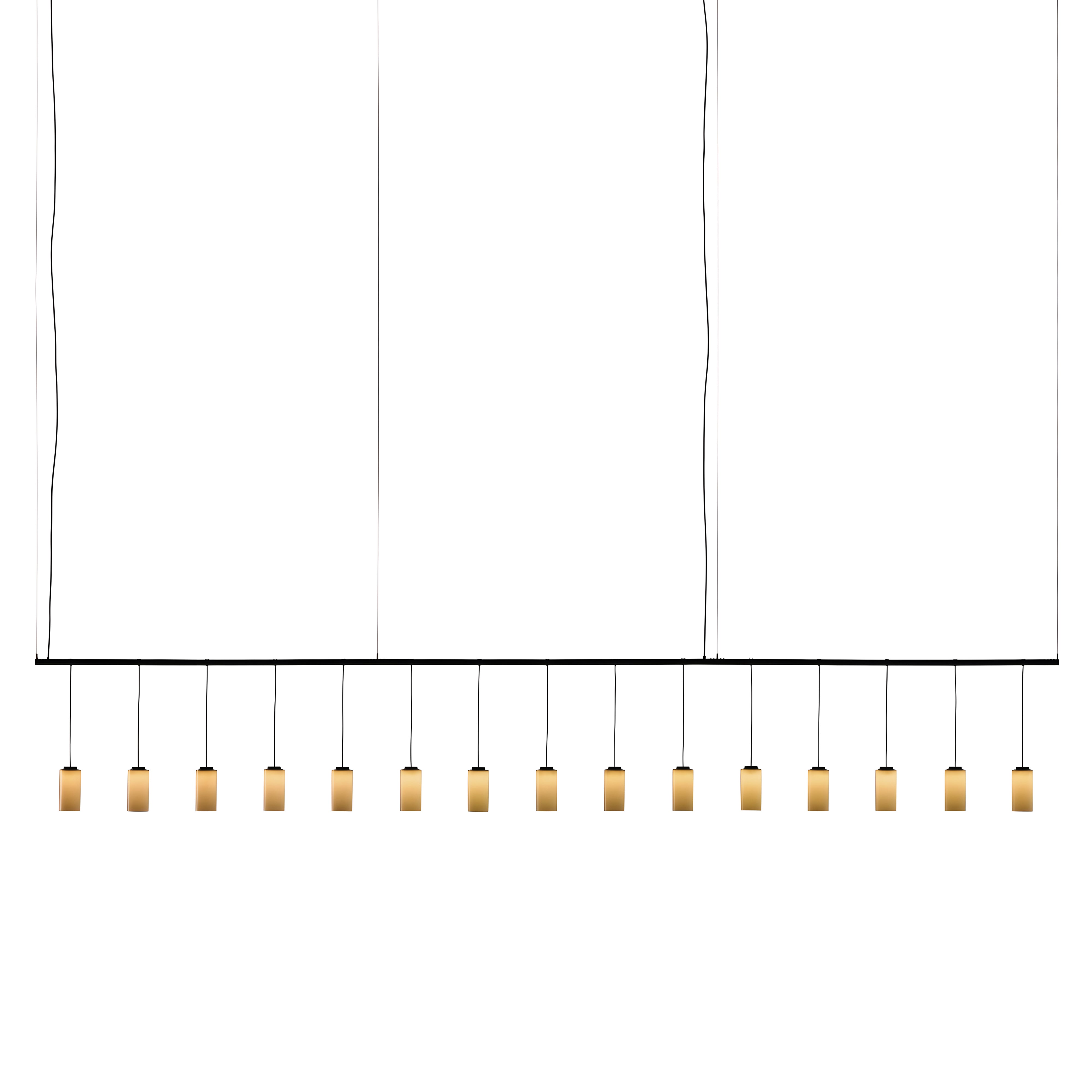 Cirio Lineal Pendant Lamp: 3 + White Porcelain