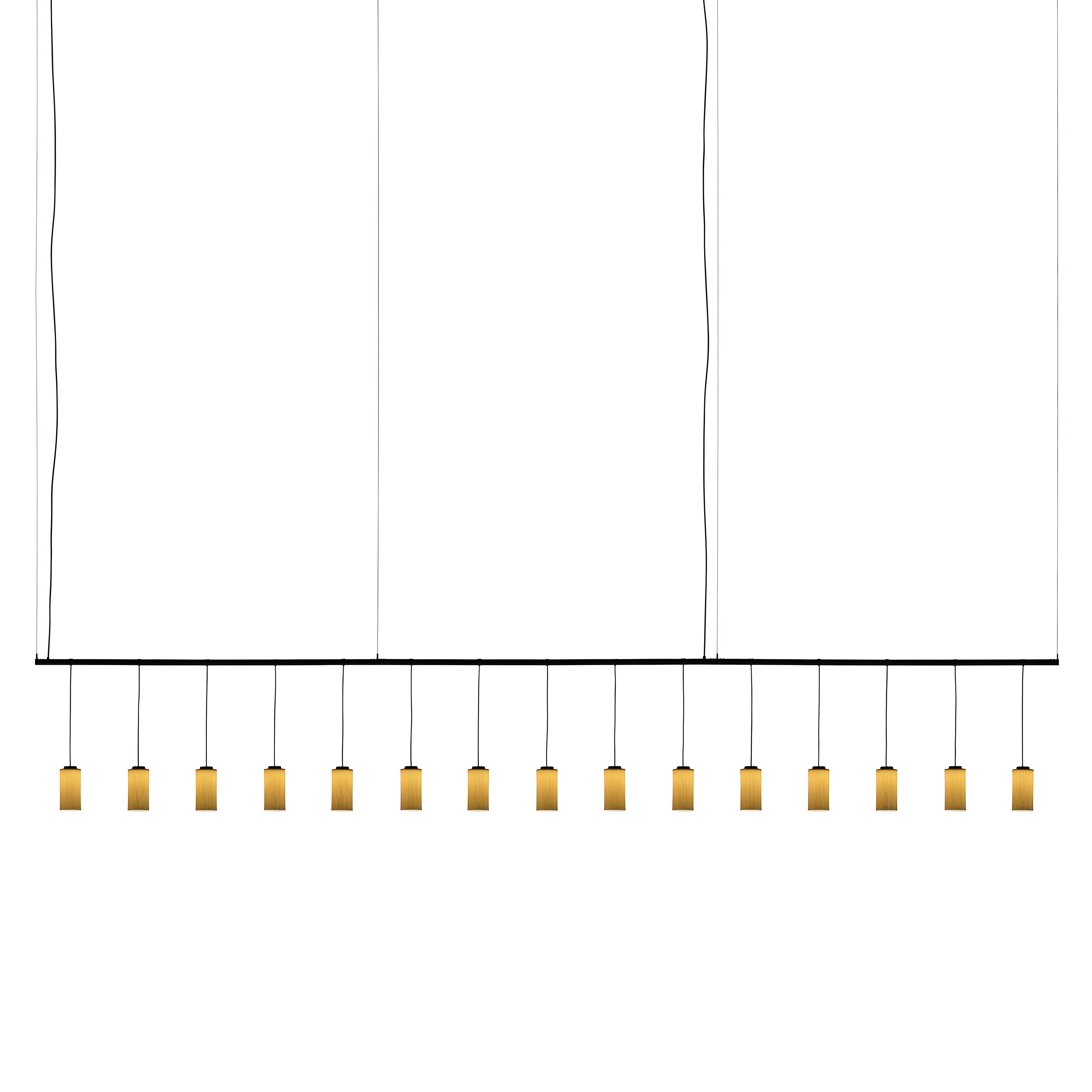 Cirio Lineal Pendant Lamp: 3 + White Porcelain