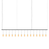 Cirio Lineal Pendant Lamp: 3 + White Opal Glass