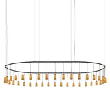 Cirio Oval Pendant Lamp: White Porcelain