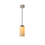 Cirio Simple Pendant Lamp: White Porcelain + White
